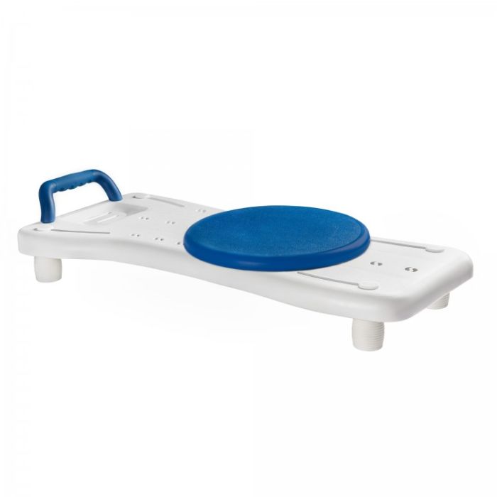 Bath board LUX 330 (swivel seat, blue handle)